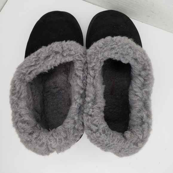 Aussie Merino Wool Albury Black Suede Pull On Boots Sz 6M Cozy-Warm In-out Wear - Picture 5 of 9